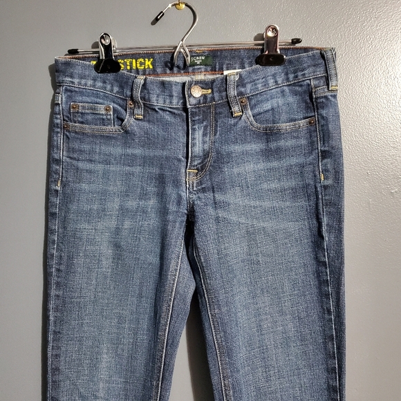 J. Crew Matchstick Womens Low Rise Blue Straight Leg Jeans Size 29 - Picture 2 of 8